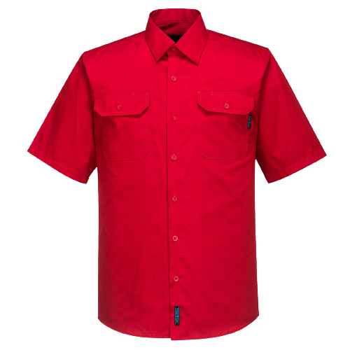 Portwest Hi-Vis Lightweight Short Sleeve Shirt Breathable Polo Shirt Work MS302-Collins Clothing Co