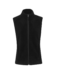 NNT Mens Polar Fleece Vest Classic Fit Black Front Zip Opening Vest CAT745