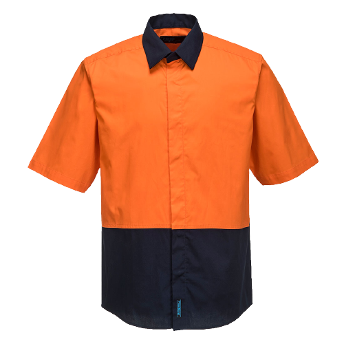 Portwest Food Industry Lightweight Cotton Shirt Reflective 2 Tone Safety MF152-Collins Clothing Co