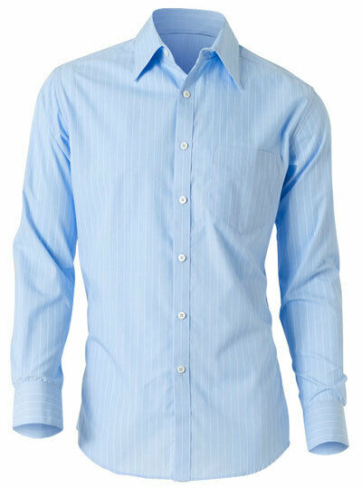 NNT Mens Formal Cotton Blend Stripe Long Sleeve Busines Shirt Classic Fit CATD10-Collins Clothing Co
