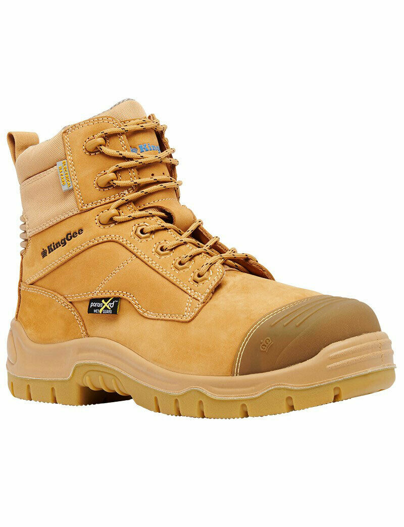 KingGee Mens Phoenix 6C EH MET Work Safety Boots Water Resistant Leather K27872-Collins Clothing Co
