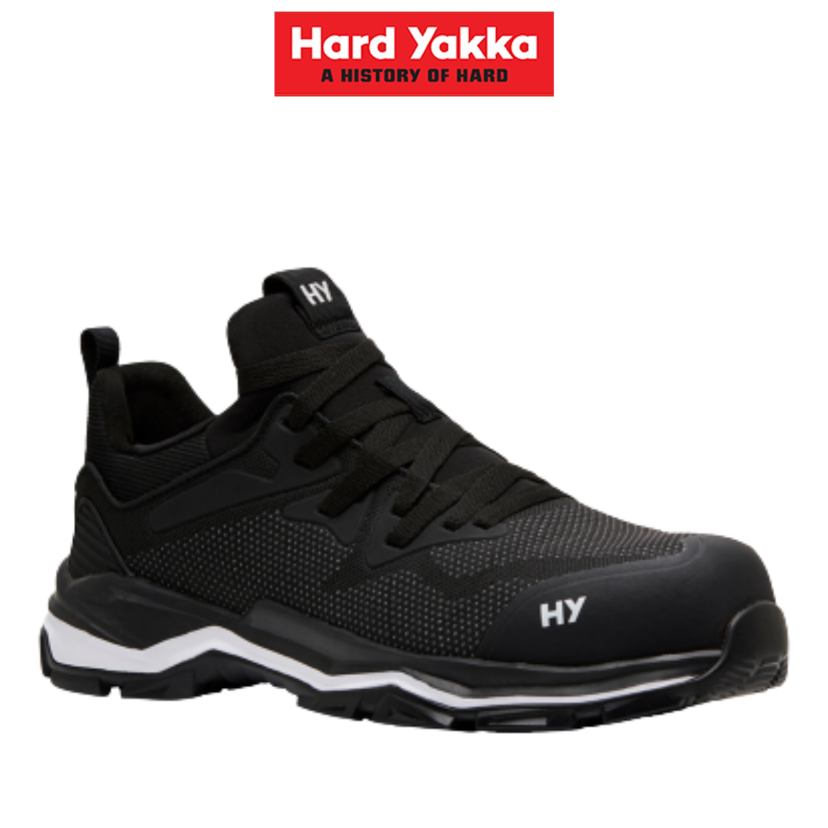 Hard Yakka Mens Icon Safety Toe Shoe Mesh Reflective Light Weight Comfort Y60190