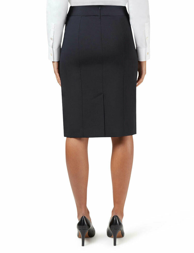 NNT Womens Business Stretch Wool Blend Panel Pencil Skirt Wool Blend  CAT2MG