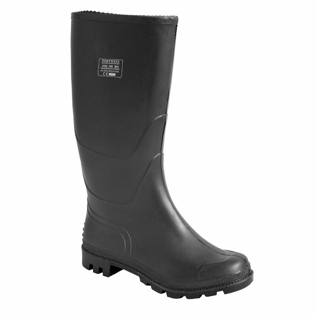 Portwest Mens PVC Wellington 04 Farming Rubber Boots Waterproof Work Safety FW90-Collins Clothing Co