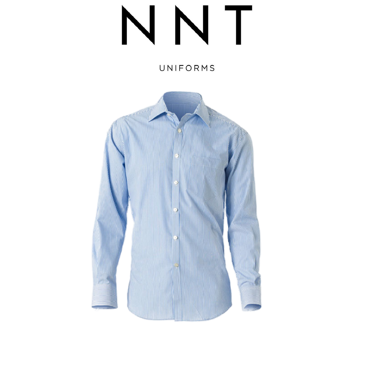 NNT Mens Cotton Shirt Business Stripe Long Sleeve Cutaway Collar Formal CATD1C