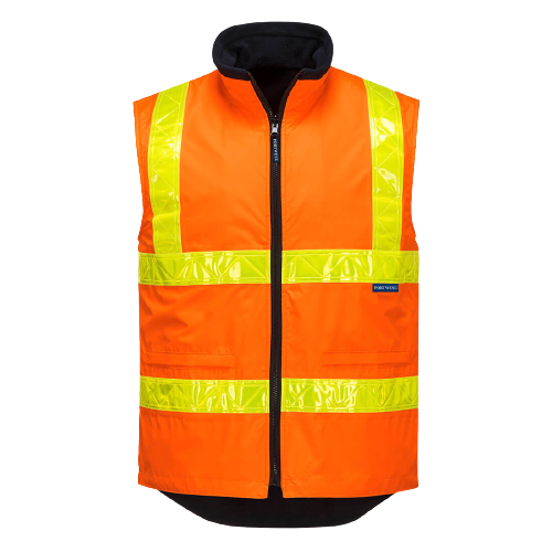 Portwest Polar Fleece Vest with Micro Prism Tape Reflective Safety MY214-Collins Clothing Co