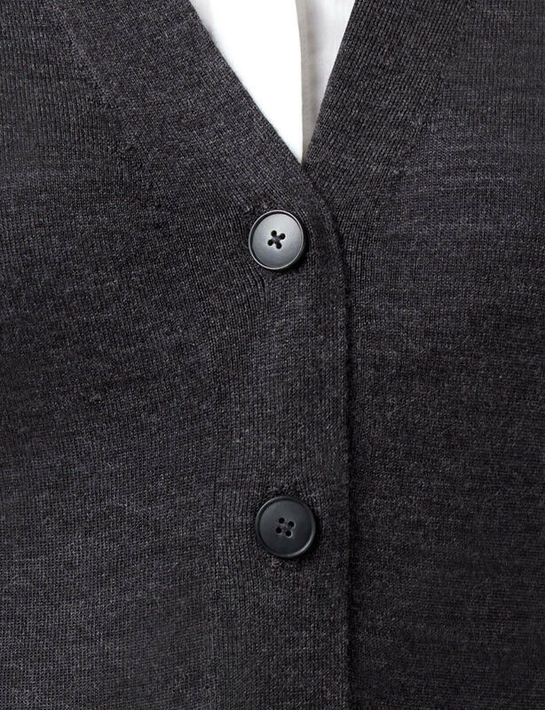 NNT Womens Pure Wool Long Length Business Cardigan Wide Neck Body Warmer CAT5B3-Collins Clothing Co