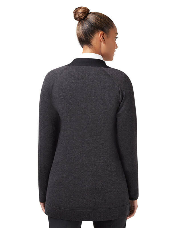 NNT Womens Pure Wool Knit Long Lined Jacket Formal Body Warmer Business CAT5B2-Collins Clothing Co