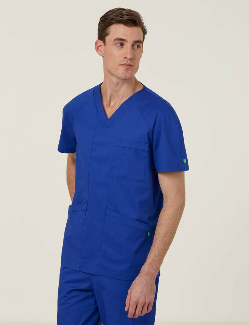 NNT Uniform Mens Next Gen Anti Bacterial Carl Scrub Top V-neck Nurse Work CATRFV-Collins Clothing Co