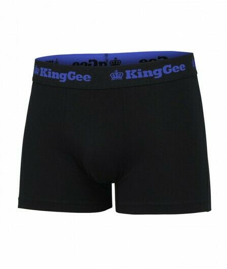 Mens KingGee Cotton Trunk 3 Pack Black King Gee Jocks Underwear Trunks K09023-Collins Clothing Co
