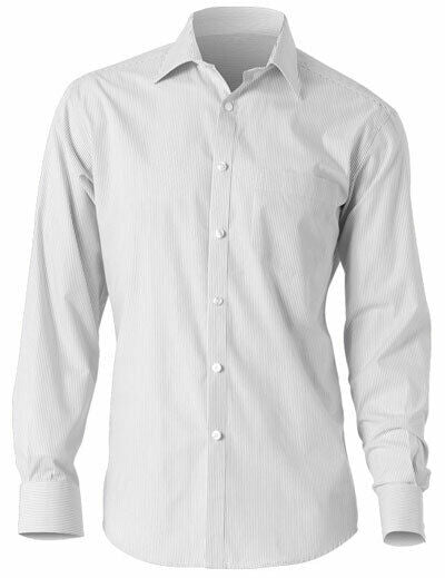 Cotton Shirt with Cutaway Collar