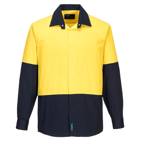 Portwest Food Industry Lightweight Cotton Shirt Reflective Work Safety MF150-Collins Clothing Co