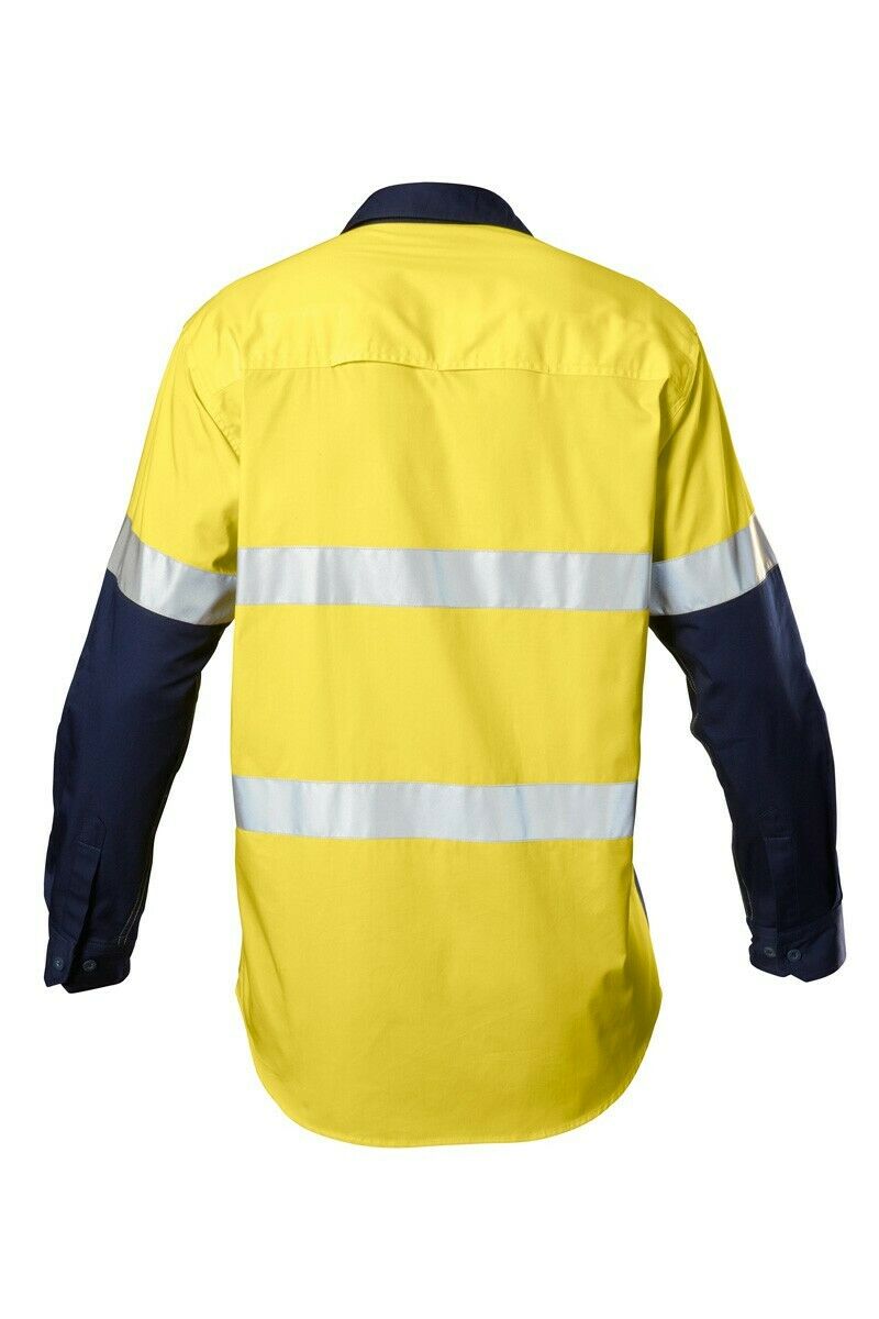 Hard Yakka Koolgear Hi-Vis Safety Summer Cool Long Sleeve Work Shirt Y07978