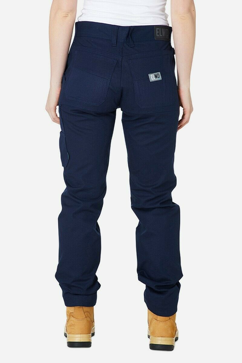 Womens Elwood Basic Work Pants Stretch Canvas Phone Pocket Tough Strong EWD502-Collins Clothing Co