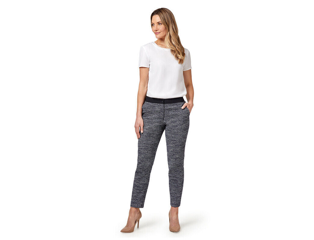 NNT Women Slim line Pant Slim Fit Stretch Comfort Doby Textured Tweed CAT3SF-Collins Clothing Co