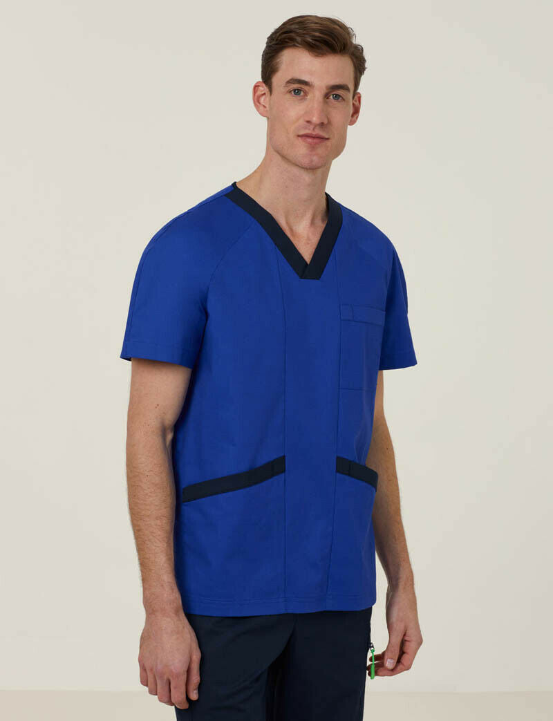 NNT Uniform Men Next Gen Antibacterial Koller Scrub Top Breathable Cotton CATRFU-Collins Clothing Co