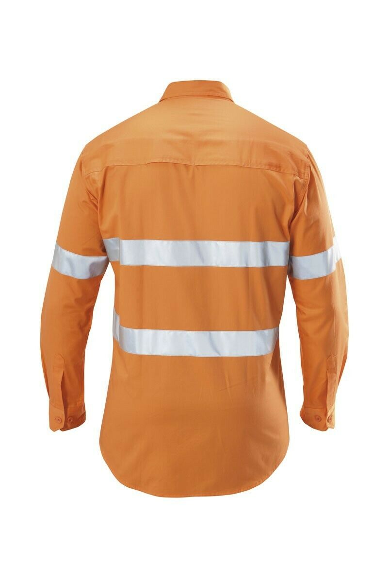 Hard Yakka Koolgear Long Sleeve Work Shirt Hi-Vis Taped Lightweight Y07996