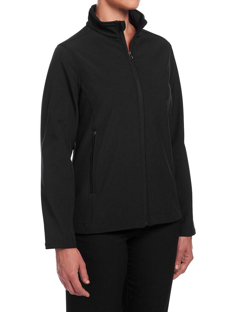 Womens NNT Warm Fleece Ladies Bonded Fleece Zip Jacket Black Navy CAT1ET-Collins Clothing Co