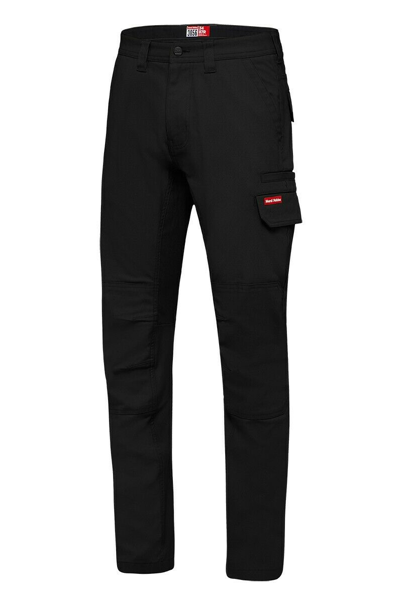 Hard Yakka Mens 3056 Stretch Canvas Cargo Pants Tough Slim Comfort Work Y02880