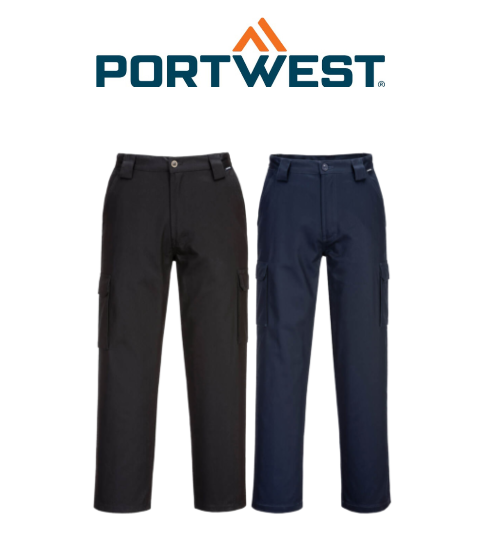 Portwest Mens Prime Mover Lightweight Cargo Pants Comfortable Work Safety MW70E