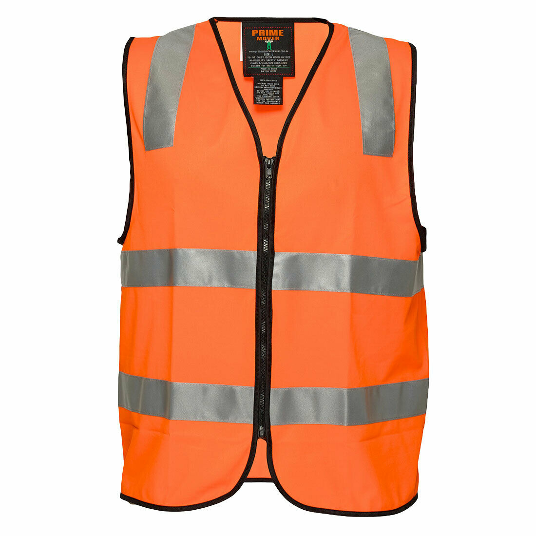 Portwest Mens Day or Night Safety Vest Taped Lightweight Reflective Safety MZ102