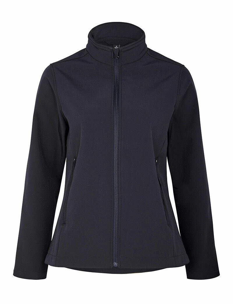 Womens NNT Warm Fleece Ladies Bonded Fleece Zip Jacket Black Navy CAT1ET-Collins Clothing Co