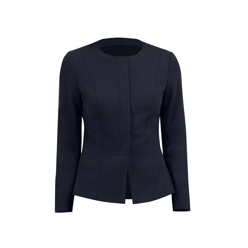 NNT Womens Formal Ponte Jacket Collarless Concealed t Zip  Business Coat CAT1E3-Collins Clothing Co