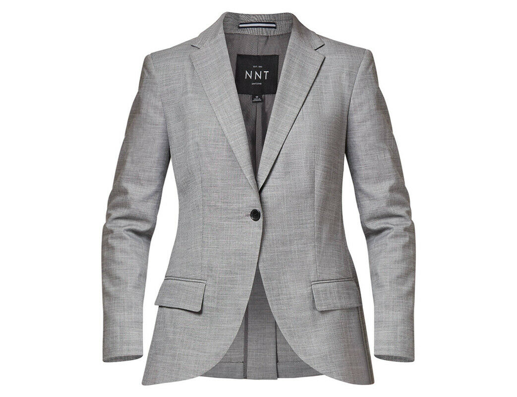 NNT Womens Formal Blazer Half Lined 1 Button Linen Look Jacket  Business CAT1E9