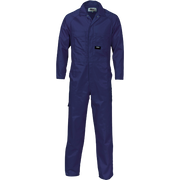 DNC Workwear Mens Polyester Lightweight Cool-Breeze Cotton Drill Coverall 3104-Collins Clothing Co