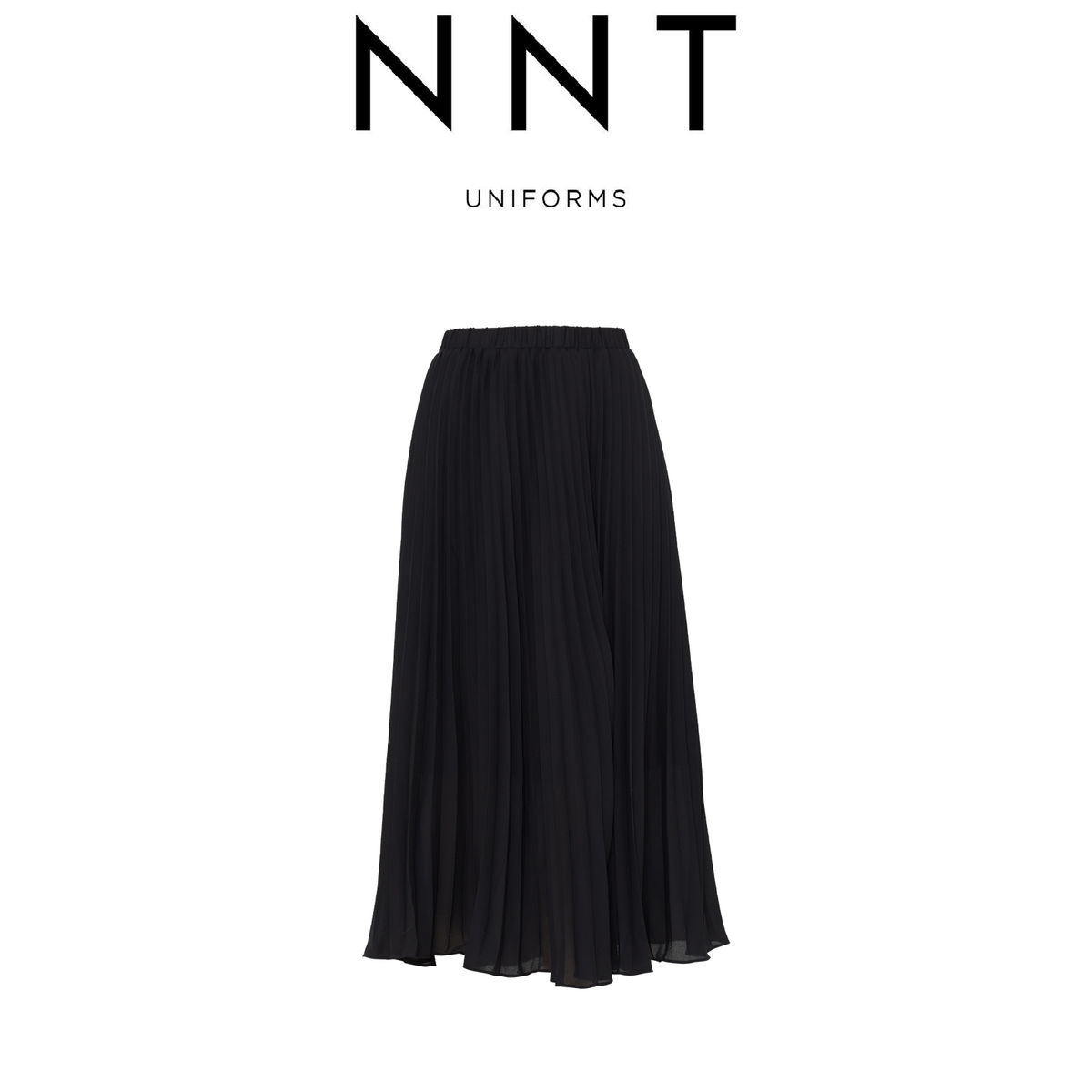 NNT Womens Formal Soft Georgette Pleated Midi Skirt Relaxed Fit Business CAT2R2