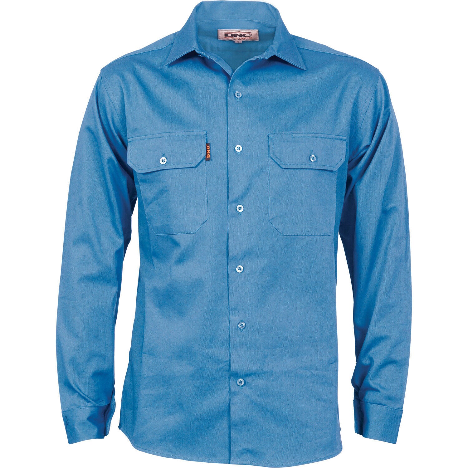 DNC Workwear Cotton Drill Work Shirt With Gusset Sleeve - Long Sleeve 3209-Collins Clothing Co