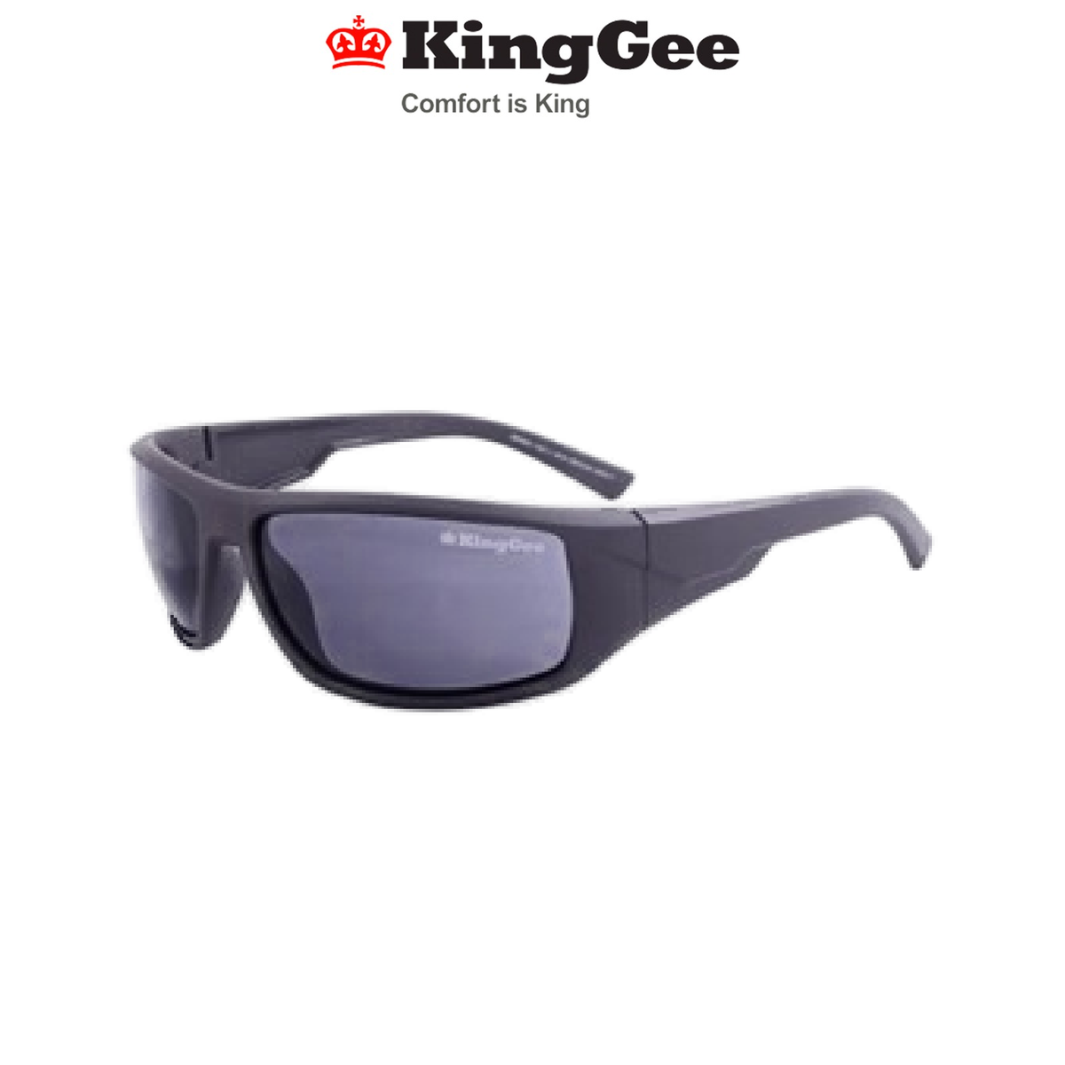 KingGee Unisex Diesel Work Safety Glasses Gunmetal Smoke Lens K99064