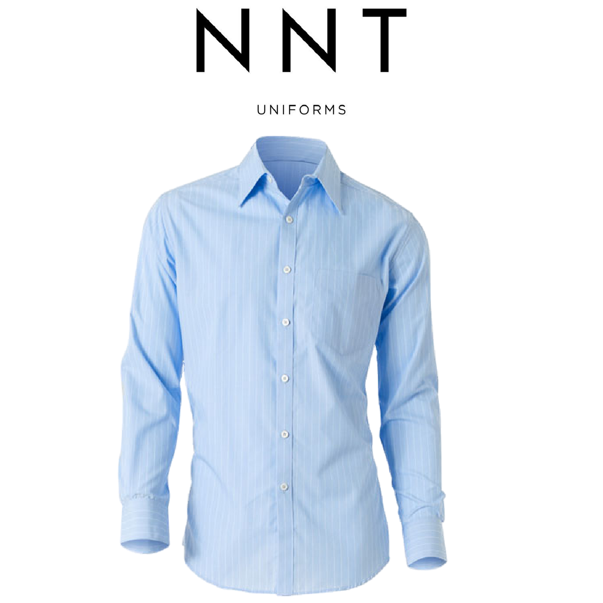 NNT Mens Formal Cotton Blend Stripe Long Sleeve Busines Shirt Classic Fit CATD10