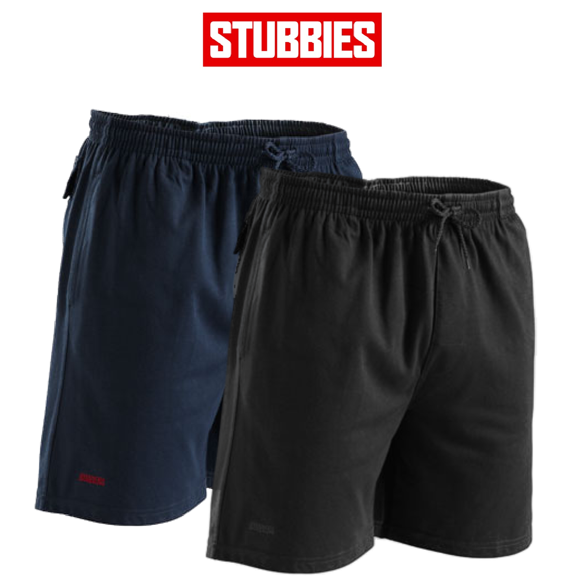Stubbies Ruggers Mens Long Leg Shorts Drawcord Comfy Elasticised Work SE2160
