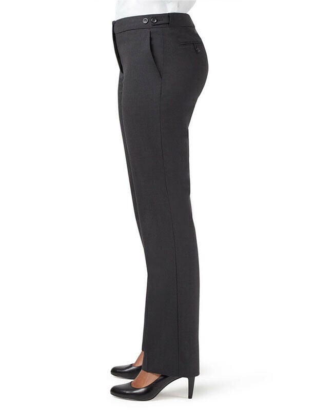 NNT Women Stretch Wool Blend Tab Formal Pants Straight Leg Business Pant CAT3CU-Collins Clothing Co