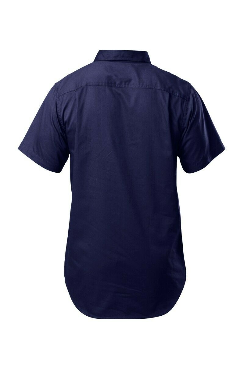 Hard Yakka Short Sleeve Closed Front Cotton Shirt Y07540