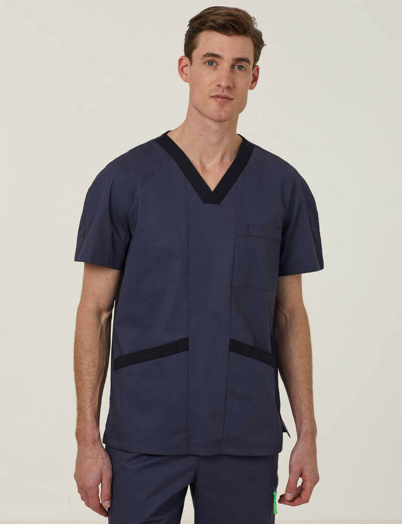 NNT Uniform Men Next Gen Antibacterial Koller Scrub Top Breathable Cotton CATRFU-Collins Clothing Co