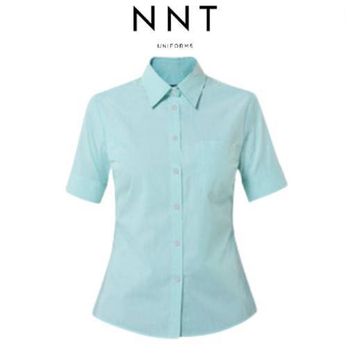 NNT Womens Cotton Blend Balance Stripe BK Stripe Business Classic Shirt CAT47C