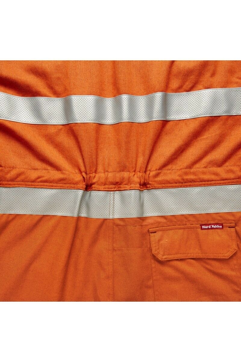 Mens Hard Yakka Protect Hi-Vis Safety Orange Tecgen Coverall Lightweight Y00100-Collins Clothing Co