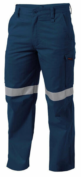 KingGee Mens Reflective WorkCool Pants Triple Stitching Taped Work Safety K53800
