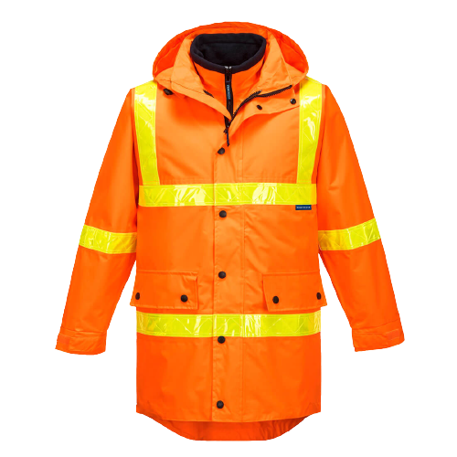 Portwest Squizzy Day/Night 4-in-1 Jacket with Micro Prism Tape Safety Work MJ885-Collins Clothing Co