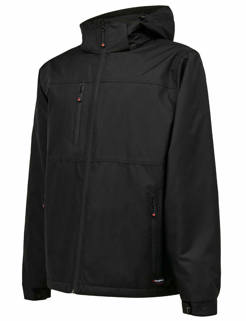 KingGee Winter Insulated Jacket Weather Rain Waterproof Hood Fleece K05025