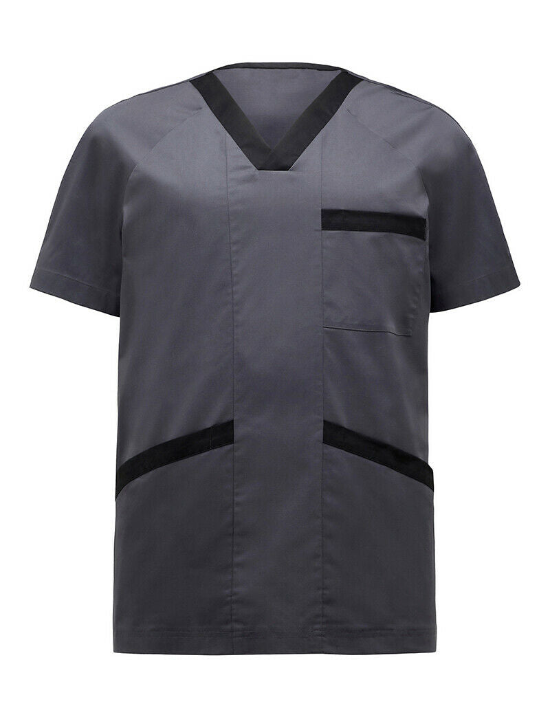 NNT V-Neck Contrast Scrub Top Unisex Nurse Work Comfortable Uniform CATJ2Q-Collins Clothing Co