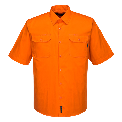 Portwest Hi-Vis Lightweight Short Sleeve Shirt Breathable Polo Shirt Work MS302-Collins Clothing Co