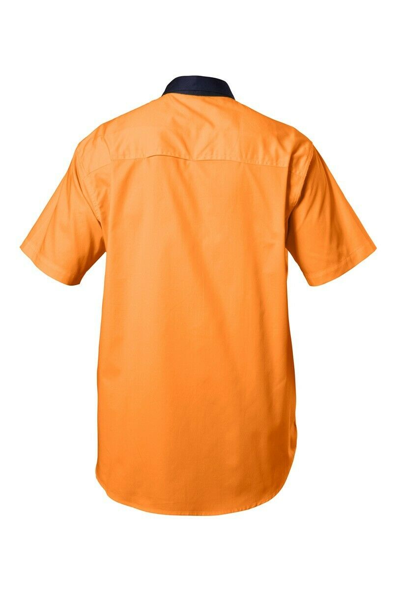 Hard Yakka Koolgear Shirt Hi-Vis Short Sleeve Vented Safety Work Y07559