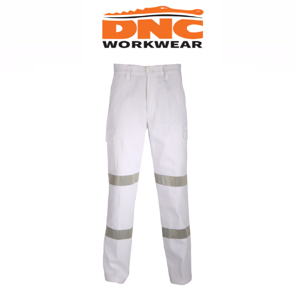 DNC Workwear Mens Double Hoops Taped Cargo Pants Comfortable Work 3361