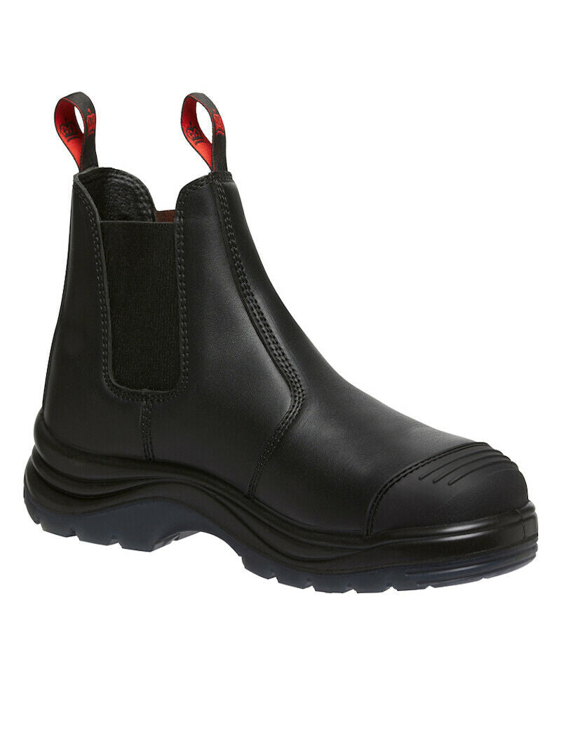 KingGee Mens Tradie Elastic Pull-Up Steel Toe Work Boots Memory Foam K25250-Collins Clothing Co
