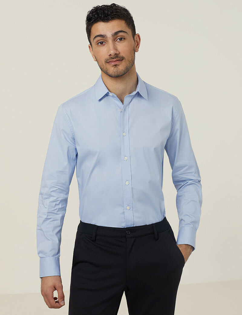 NNT Mens Business Long Sleeve Shirt Avignon Regular Fit Formal Shirts CATJDG-Collins Clothing Co