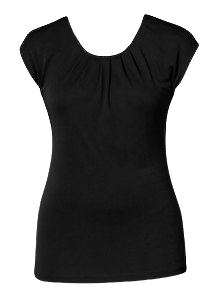 NNT Womens Discontinued Matt Jersey Extended Sleeve T-Top Pleated Blouse CAT4BF-Collins Clothing Co