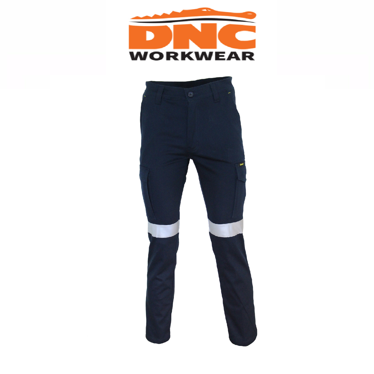 DNC Workwear Mens SlimFlex Taped Cargo Pants Comfortable Work 3366